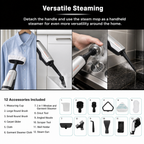 SteamPulse, 12 included accessories laid out
